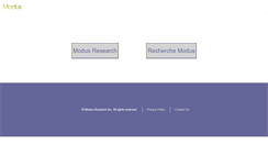 Desktop Screenshot of modusresearch.com