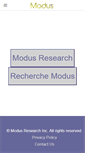 Mobile Screenshot of modusresearch.com