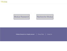 Tablet Screenshot of modusresearch.com